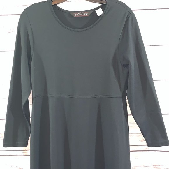 NWOT Gorgeous L.L. BEAN Long Black Dress - Picture 2 of 6
